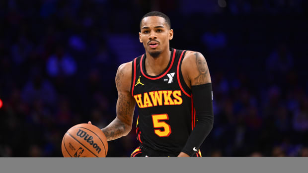 Atlanta Hawks guard Dejounte Murray has been linked in trade rumors to the Los Angeles Lakers.